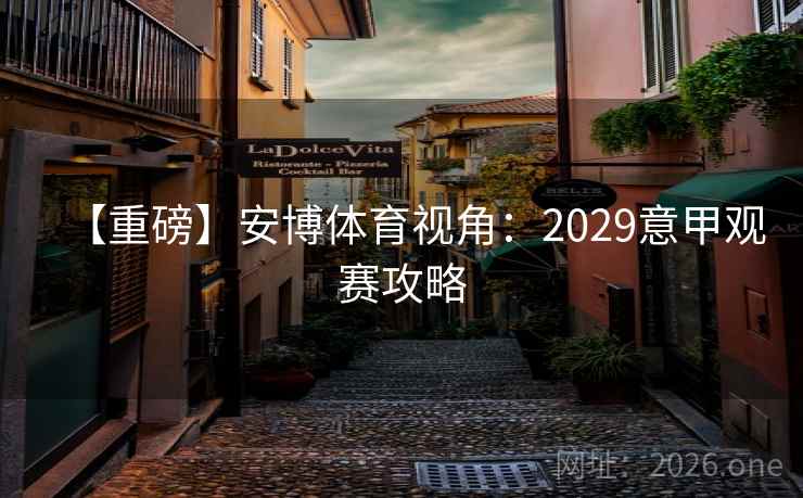 【重磅】安博体育视角:2029意甲观赛攻略