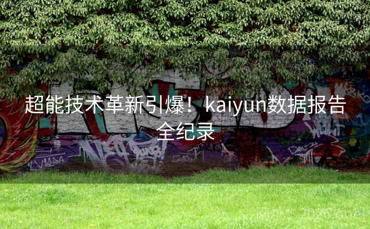 超能技术革新引爆！kaiyun数据报告全纪录