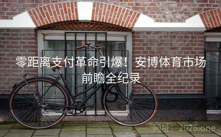 零距离支付革命引爆！安博体育市场前瞻全纪录