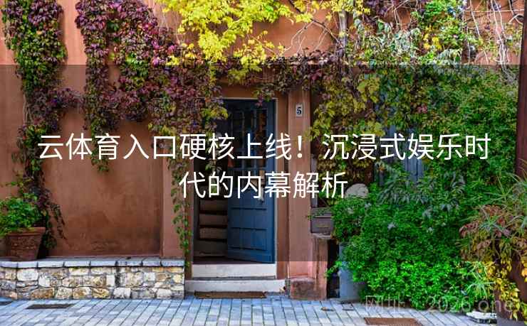 云体育入口硬核上线！沉浸式娱乐时代的内幕解析