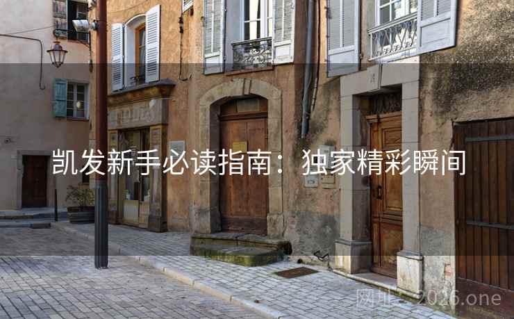 凯发新手必读指南：独家精彩瞬间