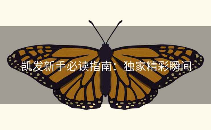 凯发新手必读指南：独家精彩瞬间