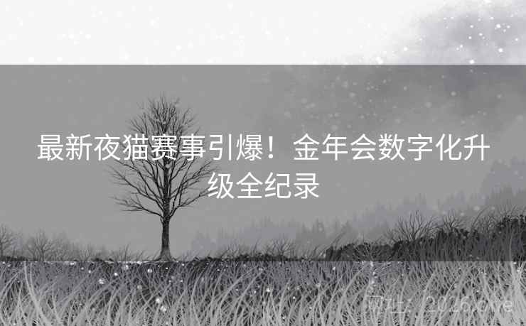 最新夜猫赛事引爆!金年会数字化升级全纪录 最新夜猫赛事引爆!金年会数字化升级全纪录