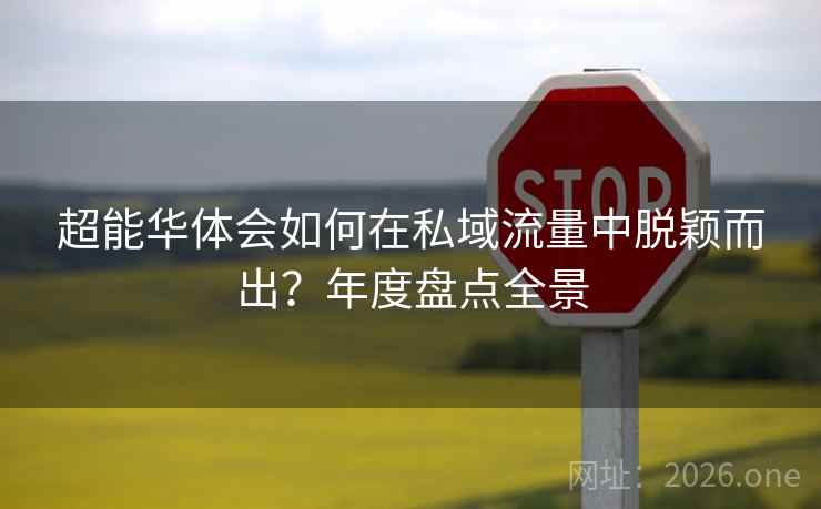 超能华体会如何在私域流量中脱颖而出?年度盘点全景 超能华体会如何在私域流量中脱颖而出?年度盘点全景